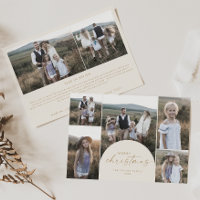 Moderner Bogen | Creme Multi Foto Weihnachten