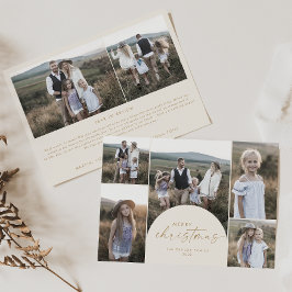Moderner Bogen | Creme Multi Foto Weihnachten