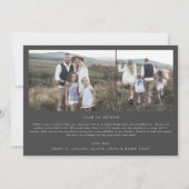 Moderner Bogen | Graues Multi Foto Weihnachten (Rückseite)