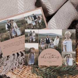 Moderner Bogen | Lachs Multi Foto Weihnachten