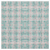 Moderner Bohemischer Hipster Aquamarin Coral Black Stoff (Muster)