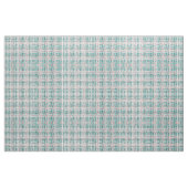 Moderner Bohemischer Hipster Aquamarin Coral Black Stoff (Fat Quarter (45,7 x 55,9 cm))