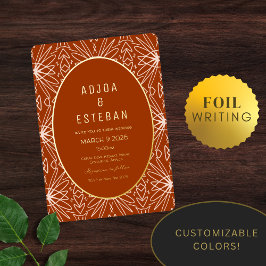 Moderner Bohemischer Jungle-Stammsitz Folieneinladung