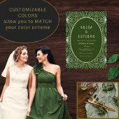 Moderner Bohemischer Jungle-Stammsitz Folieneinladung