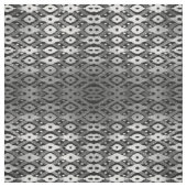 Moderner Bohemischer Silberschwarzer Glitzer Ikat- Stoff (Muster)