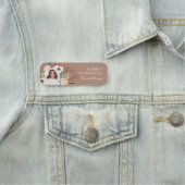 Moderner, Bohemischer Watercolor Florals Foto Arc Namensschild (Beispiel)