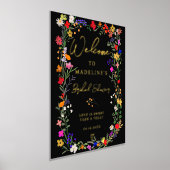 Moderner böhmischer, heller Wild-Blume Begrüßung Foliendrucke (Ablage )