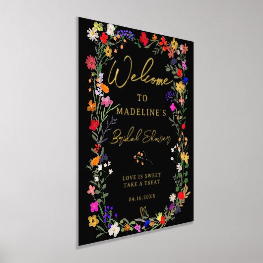 Moderner böhmischer, heller Wild-Blume Begrüßung Foliendrucke (Ablage )