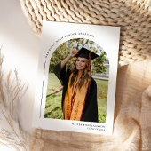 Moderner Boho Arch Foto Abschluss Ankündigung