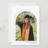 Moderner Boho Arch Foto Abschluss Ankündigung (Vorderseite)