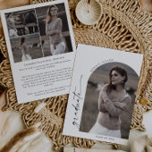 Moderner Boho Arch Graduate Foto Abschluss Ankündigung