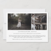 Moderner Boho Arch Graduate Multi-Foto-Abschluss Ankündigung (Rückseite)