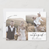 Moderner Boho Arch Vorschlag Story 3 Foto Verlobun Ankündigung (Vorderseite)