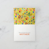 Moderner Boho Chic floral Mutter's Day Karte (Innenseite)