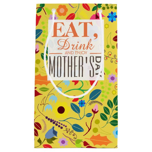 Moderner Boho Chic floral Mutter's Day Kleine Geschenktüte (Vorderseite)