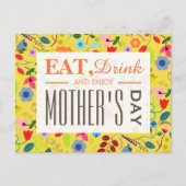 Moderner Boho Chic floral Mutter's Day Postkarte (Vorderseite)