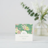 Moderner Boho Floral Square QR Quadratische Visitenkarte (Stehend Vorderseite)