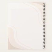 Moderner Boho Jahresplanner mit Individuelle Name Planer (Rückseite)