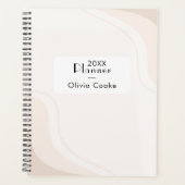 Moderner Boho Jahresplanner mit Individuelle Name Planer (Vorderseite)