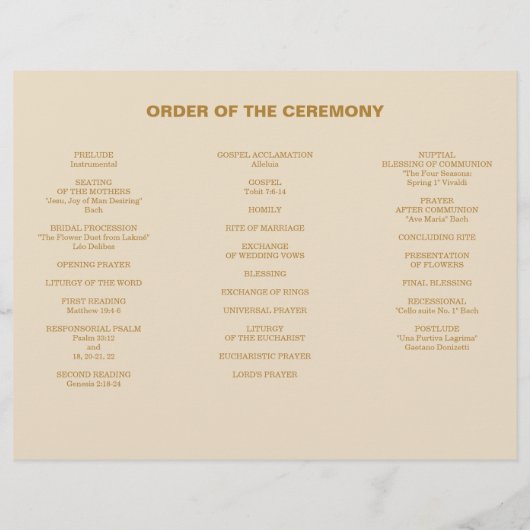 Moderner Boho Jewel Earth Tone Trifold Program Fly Flyer (Hinten)