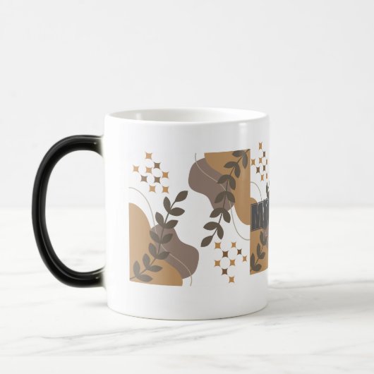 Moderner Boho Keramik Kaffee & Tee Cup Verwandlungstasse (Links)
