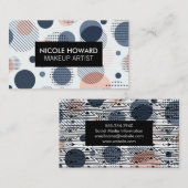 Moderner Boho Muster Hintergrund Visitenkarte (Vorne/Hinten)