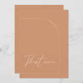 Moderner Boho Rust Arch Table Dreizehn Tischnummer (Vorne/Hinten)