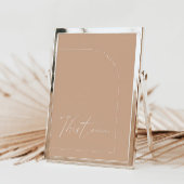 Moderner Boho Tan Arch Table Dreizehn Tischnummern