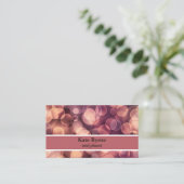 Moderner Bokeh Dots Veranstaltungsplaner Visitenkarte (Stehend Vorderseite)