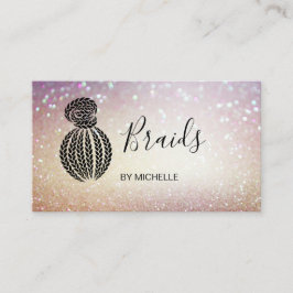 Moderner Bokeh Haar-Braider, Friseur Salon für Geh Visitenkarte