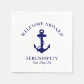 Moderner Bootanker Serviette (Vorderseite)