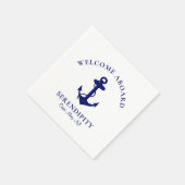 Moderner Bootanker Serviette (Ecke)