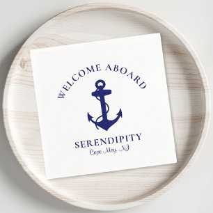 Moderner Bootanker Serviette