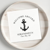 Moderner Bootanker Serviette