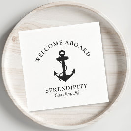 Moderner Bootanker Serviette