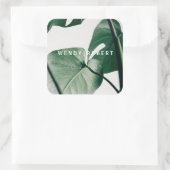 Moderner Botanischer Aufkleber für die Einladung (Tasche)