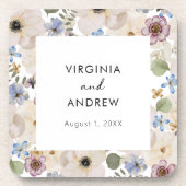 Moderner Botanischer Blumenzwiebelwettbewerb Unter Getränkeuntersetzer (Vorderseite)