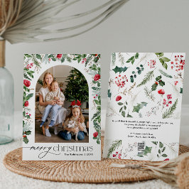 Moderner Botanischer Garten 1 Foto Frohe Weihnacht Feiertagskarte