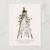 Moderner botanischer Garten mit böhmischen Teppich Ankündigungspostkarte (Vorderseite)