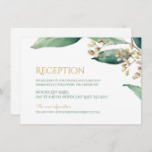 Moderner botanischer Garten rustikale Hochzeitsemp Einladung (Vorne/Hinten)