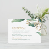 Moderner botanischer Garten rustikale Hochzeitsemp Einladung (Stehend Vorderseite)