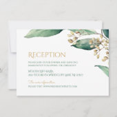 Moderner botanischer Garten rustikale Hochzeitsemp Einladung (Vorderseite)