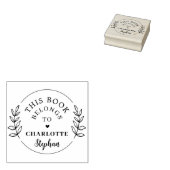 Moderner botanischer Individuelle Name Gummistempel (Stempel)