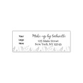 Moderner botanischer Logo-Schriftzug Permastempel (Design)