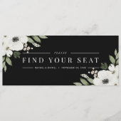 Moderner Botanischer Seekarten-Header für Schwarze (Vorderseite)