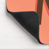 Moderner brauner 3D-Text - Anfangsbuchstabe | Lach Mousepad (Ecke)