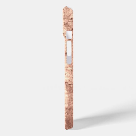 Moderner brauner beige Sepa verbrannter orangerer  Case-Mate iPhone Hülle (Rückseite / Links)