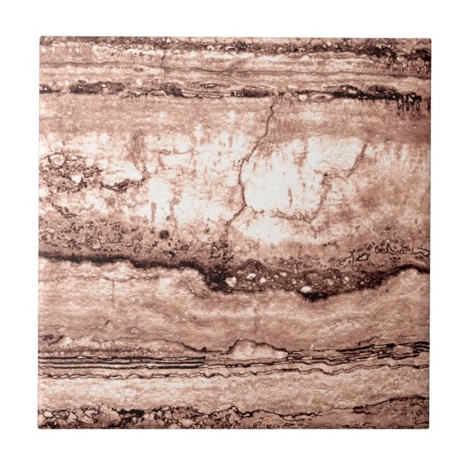 Moderner brauner beige Sepa verbrannter orangerer Fliese (Vorderseite)