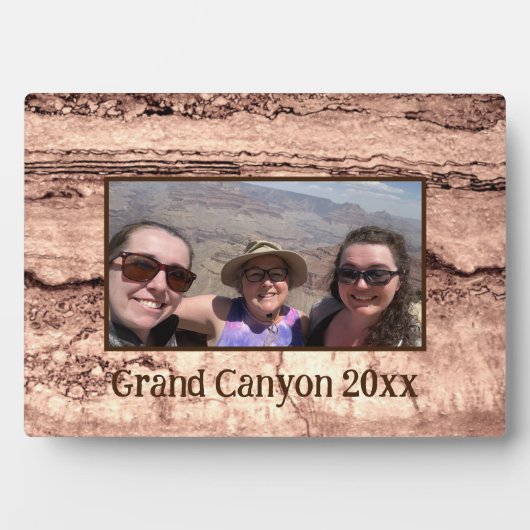 Moderner brauner beige Sepa verbrannter orangerer  Fotoplatte (Vorderseite)