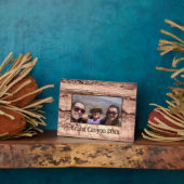 Moderner brauner beige Sepa verbrannter orangerer  Fotoplatte (Seite)